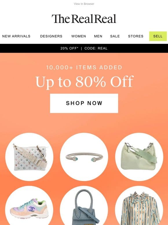 Up to 80% off Prada， Jacquemus & more