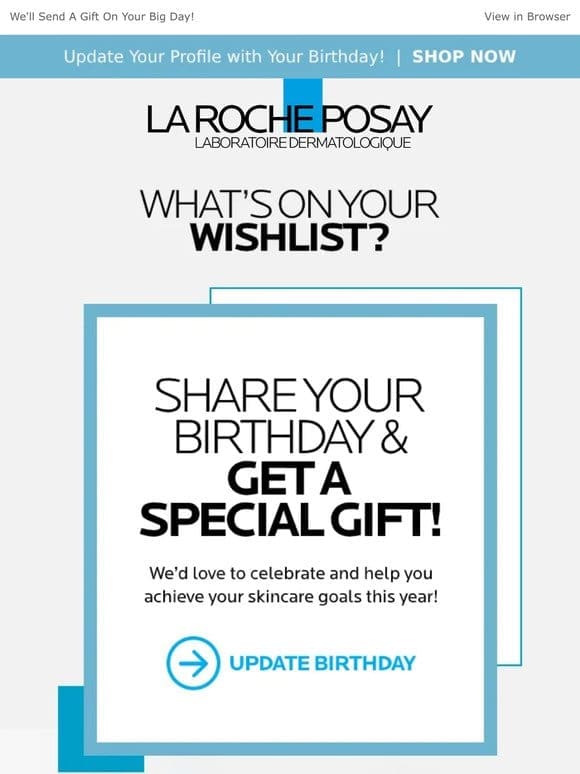 Update Your Birthday in Your Account