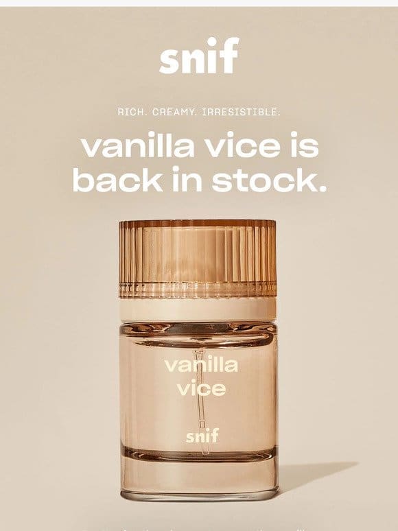 VANILLA VICE IS BACK.