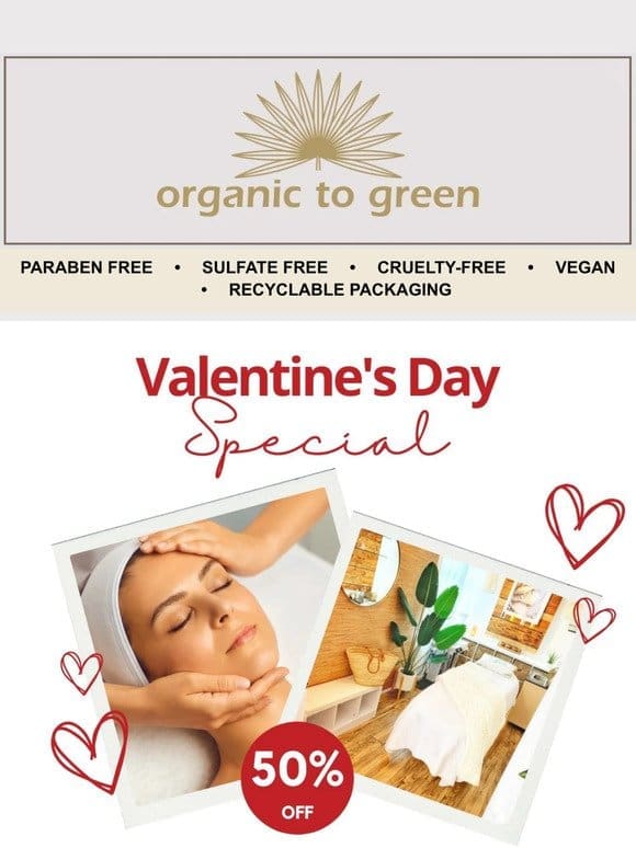 VDAY SPECIAL! 50% off L.A. Facial and L.A. Facial Packages