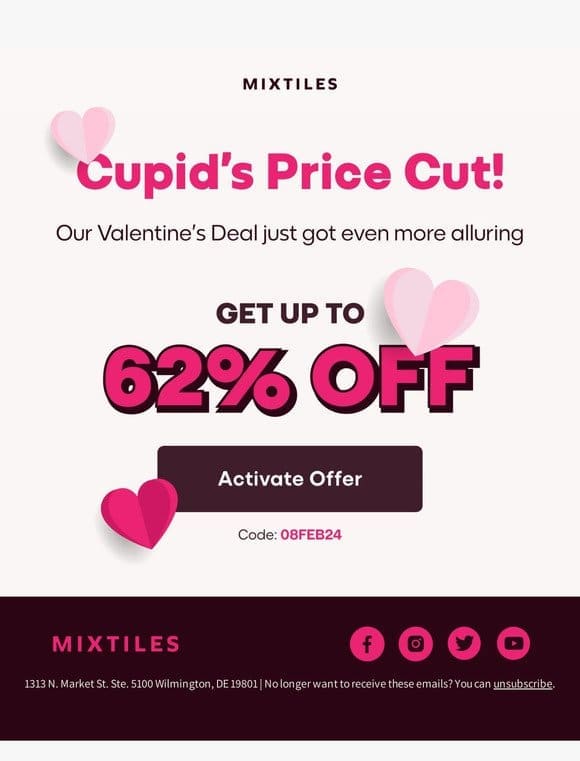 Valentine’s Price Drop