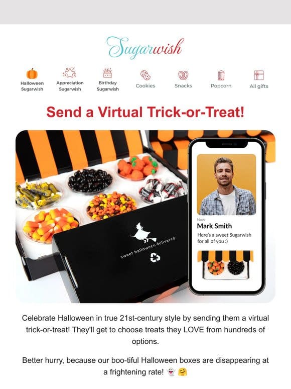 Virtual trick-or-treat?