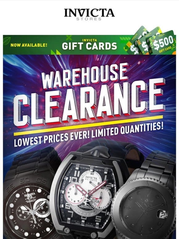 WAREHOUSE CLEARANCE❗LOWEST Prices Ever