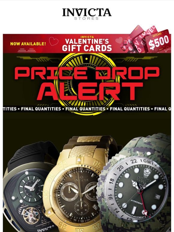 WATCH OUT PRICE DROP ALERT ❗FINAL QUANTITIES