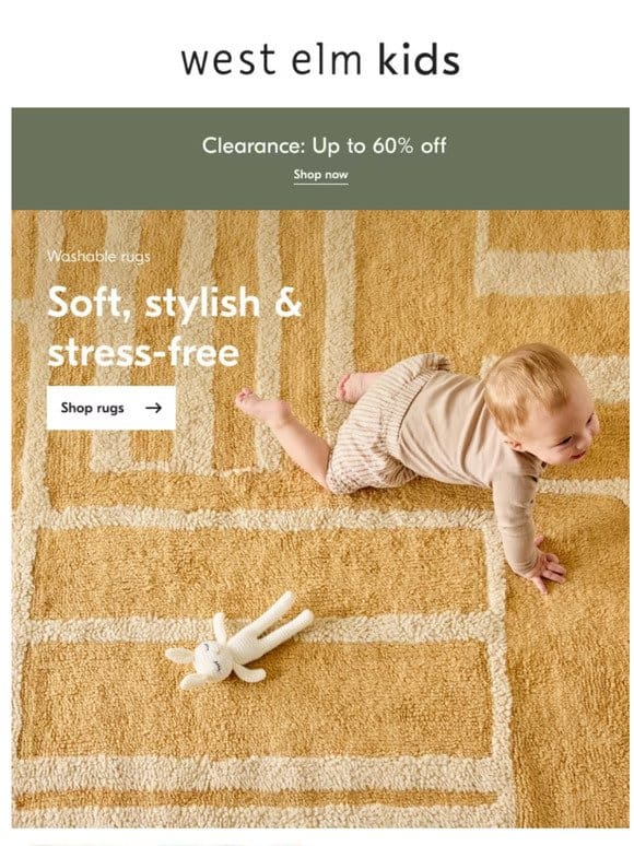 Washable rugs made for worry-free play