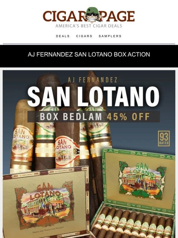 We’re pounding San. AJ San Lotano box bonanza!