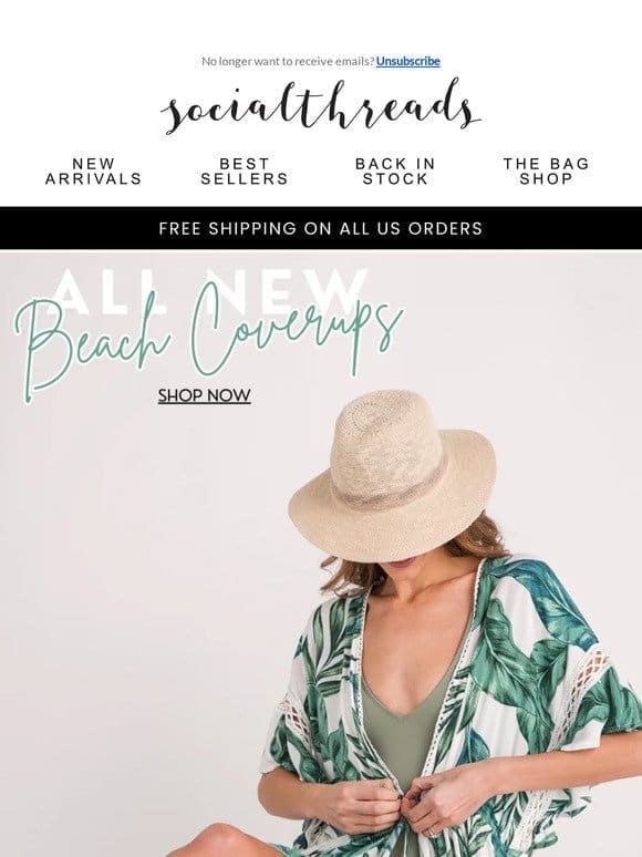 What’s a swimsuit without a COVERUP?!