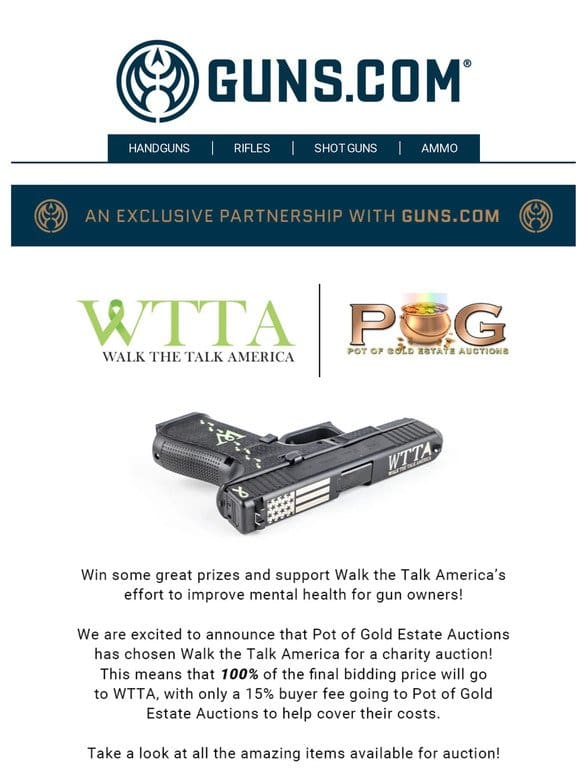 Win Great Prizes From Walk The Talk America & Pot Of Gold Estate Auctions!