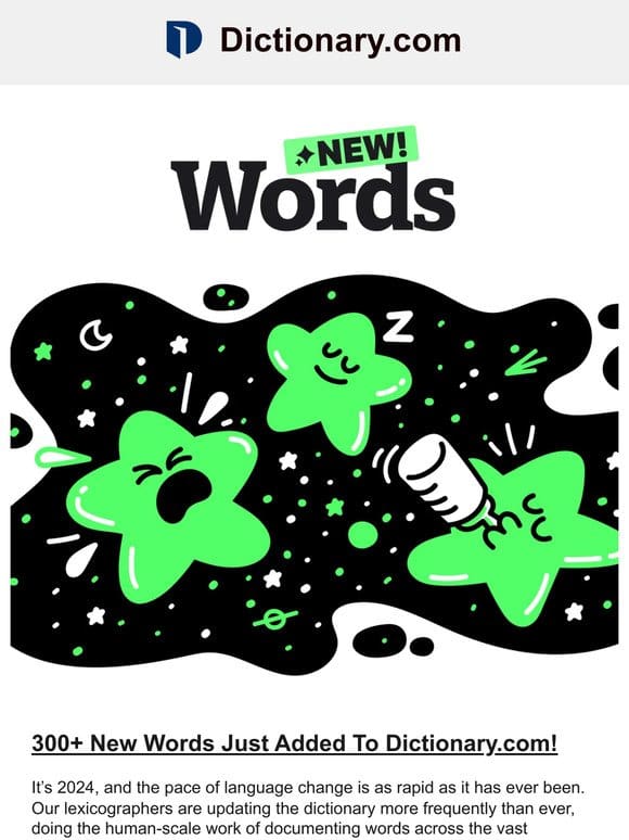Winter Release: 300+ New Words! “Bed Rotting，” “Greedflation，” & More!