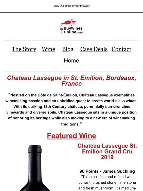 Woah! You Have to Try This 96-Point Grand Cru Bordeaux From Famed St. Emilion Region!