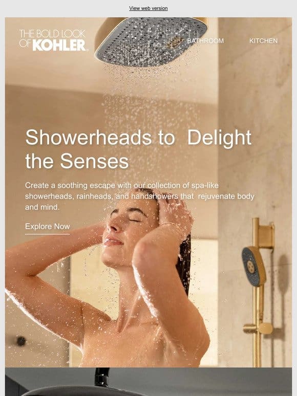 Your Personal Spa with KOHLER Showerheads Is Calling