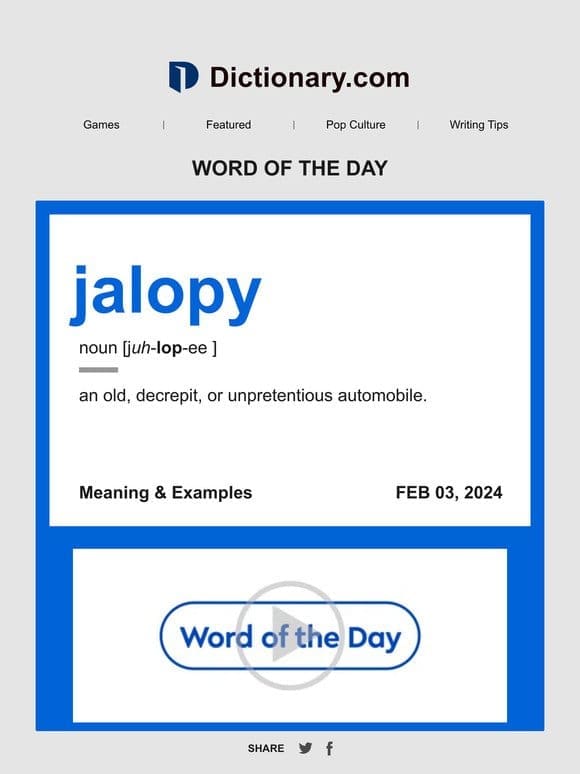 jalopy | Word of the Day