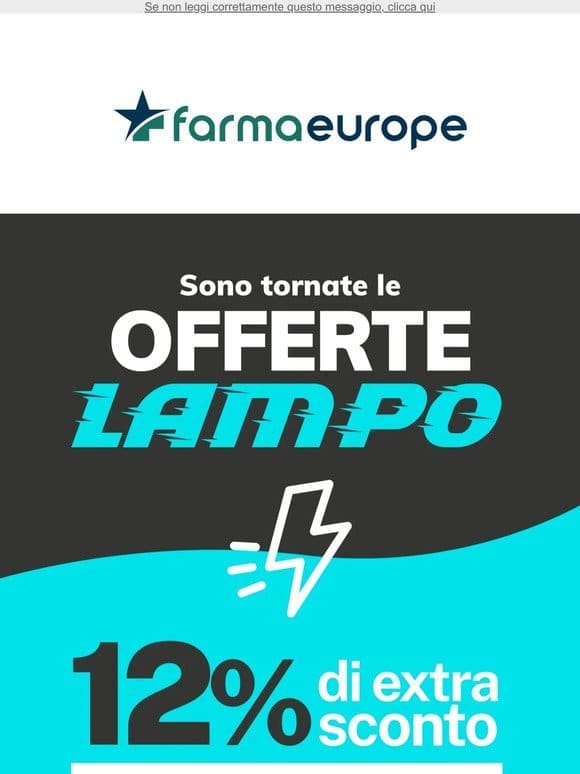 ⏰ Ultime ore -12% su tutti gli Integratori! Non farti scappare la tua Offerta Lampo⚡️