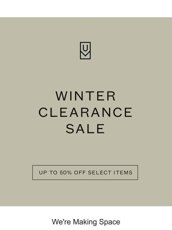 ❄️ Winter Clearance Sale – Up to 50% Off