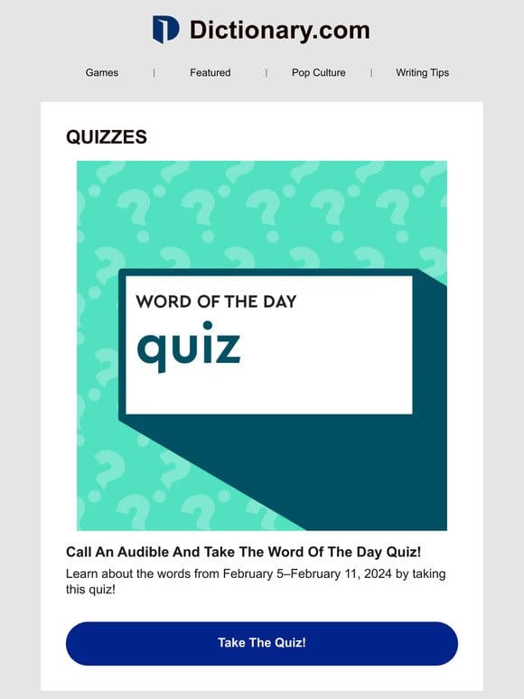 ❗QUIZ: What Does “Quotidian” Mean?