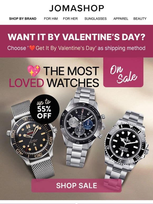 ❤️ MOST LOVED WATCHES on SALE!