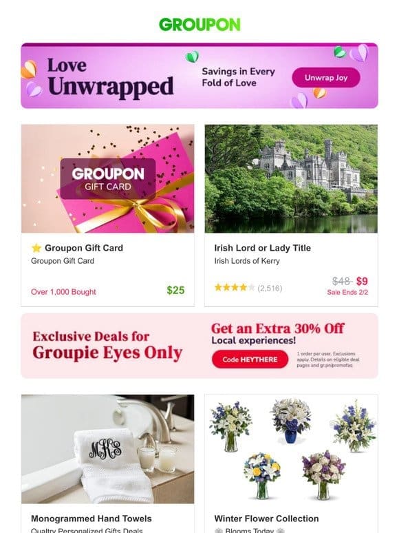 ⭐️ Groupon Gift Card and More