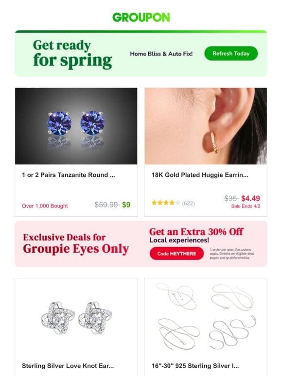 1 or 2 Pairs Tanzanite Round or Oval Cut Studs By Valencia Gem and More