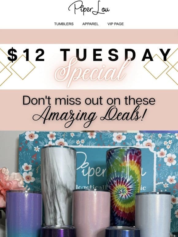 $12 Tuesday: Sparkle Mermaid， Marble， Sparkle Pink， and MORE!