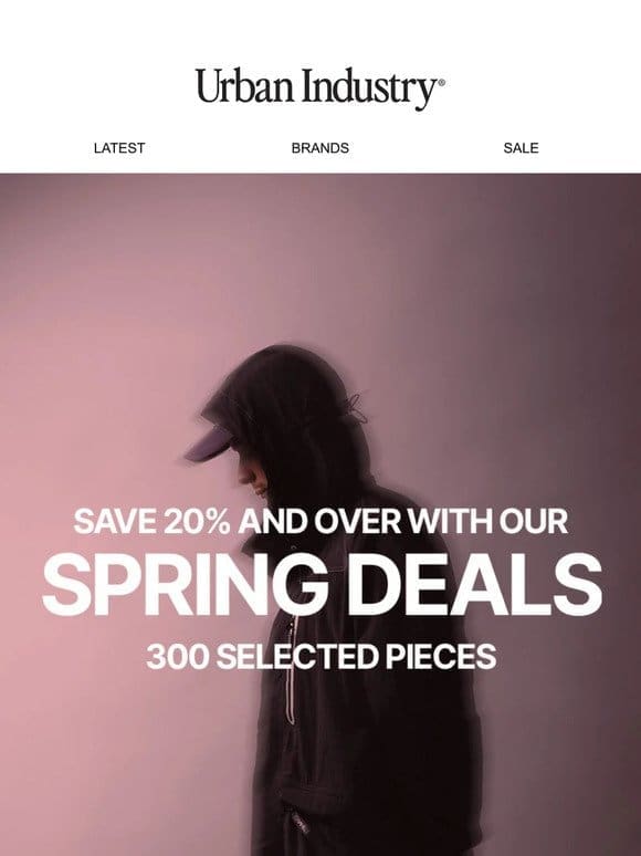 20% + OFF Selected Lines With Our Spring Offers