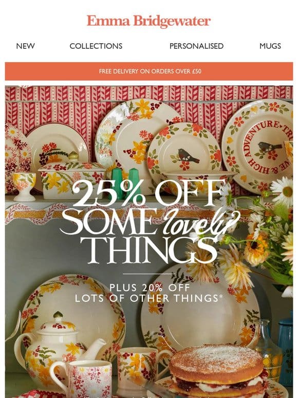 20% off almost everything， just for you