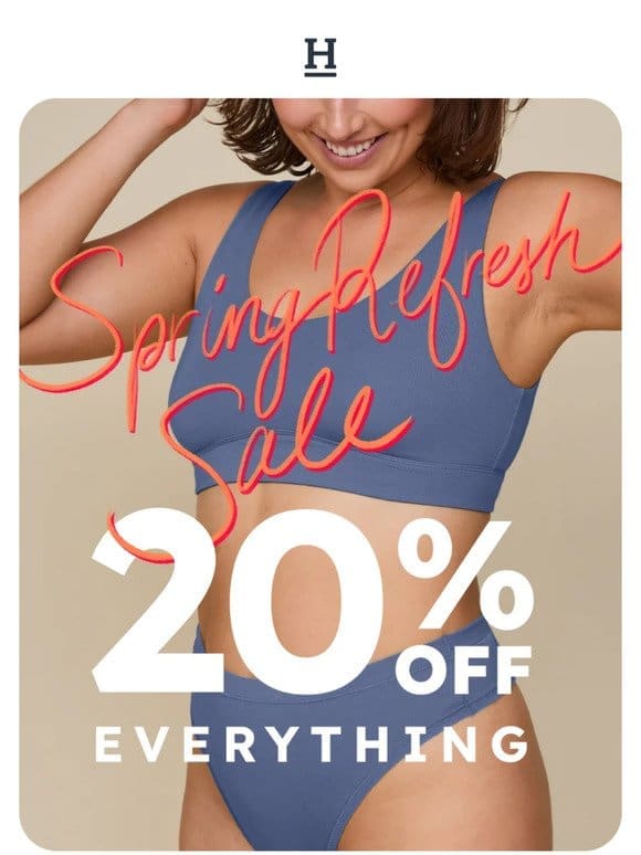 20% off everything won’t last ⏳