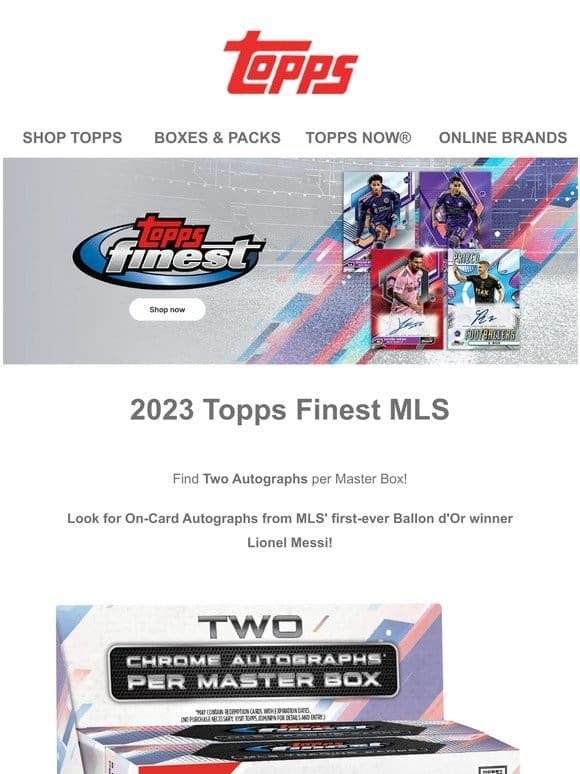 2023 Topps Finest MLS is live!