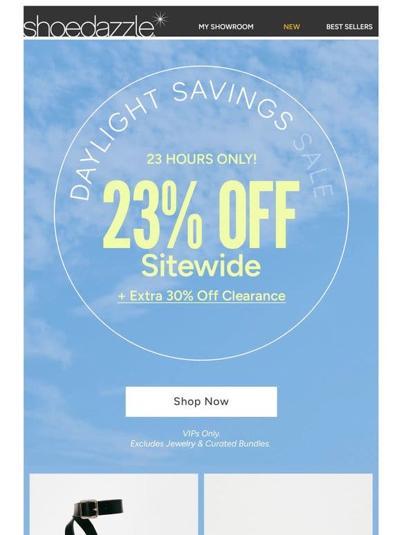 23 Hours Only: 23% OFF Sitewide ⏰⏰