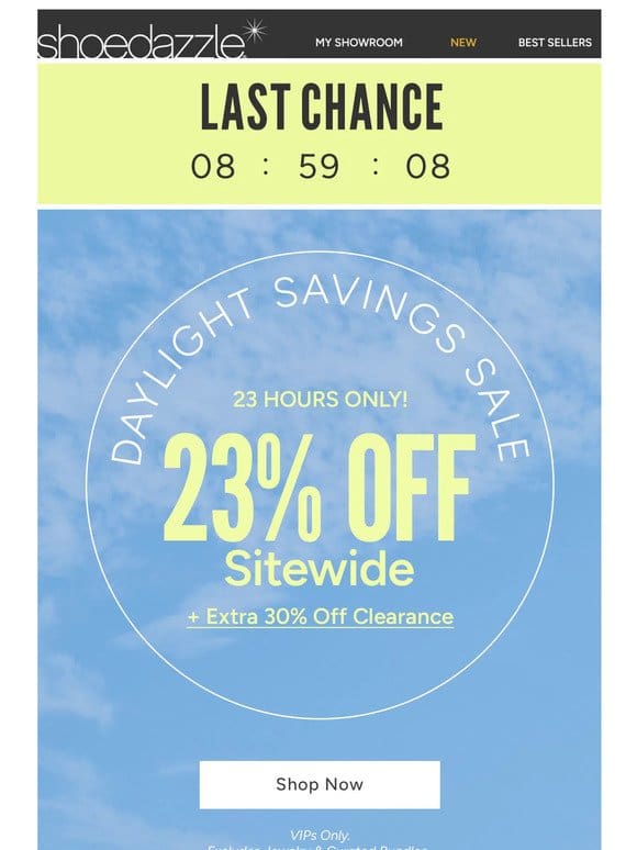 23% OFF IS ALMOST OVER ⏳⏳