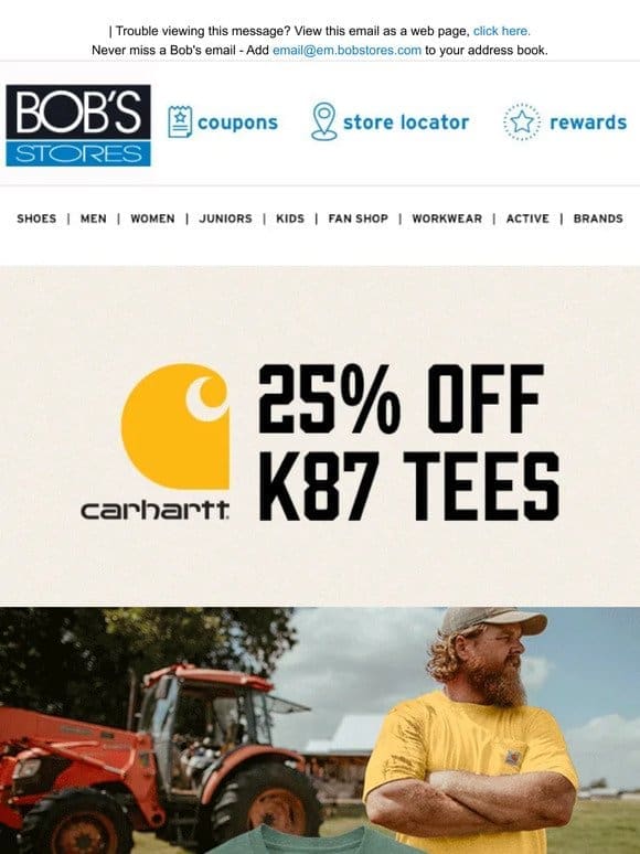 25% OFF Carhartt K87 Tees