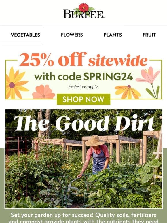 25% off sitewide