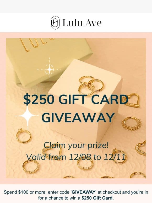 $250 Lulu Ave Gift Card!