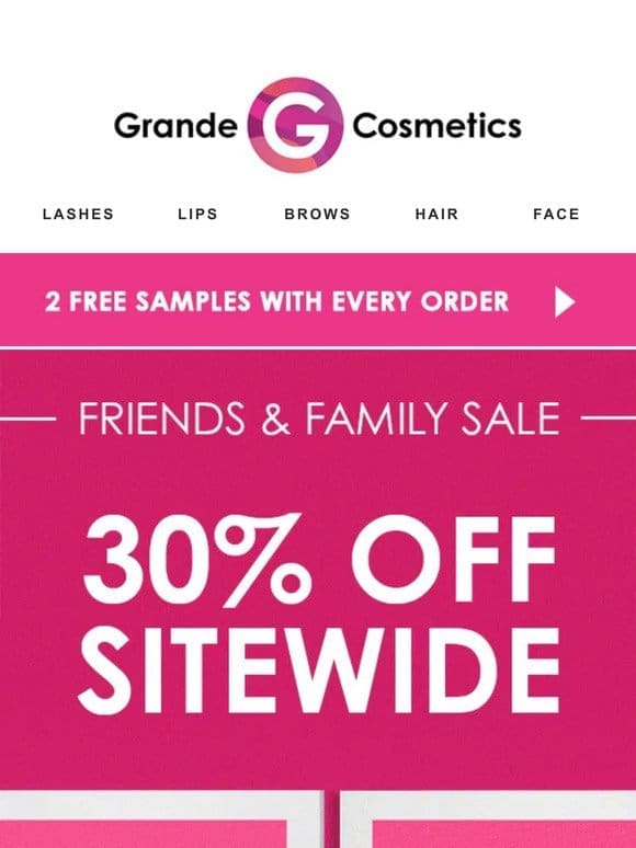 30% OFF SITEWIDE HAPPENING NOW