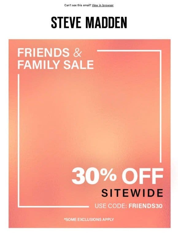 30% Off So Many Faves