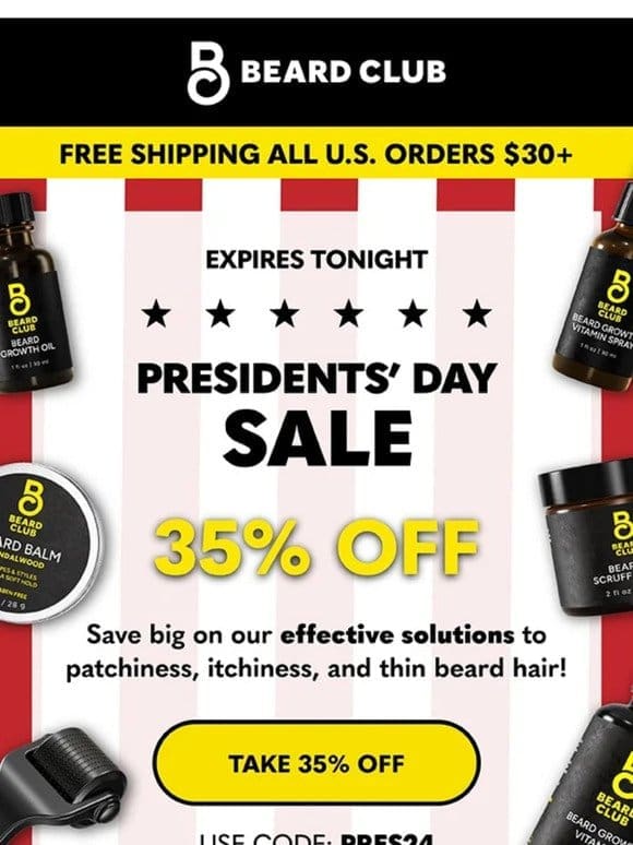 35% off expires tonight