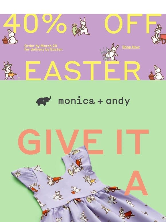 40%   Off   Easter Styles