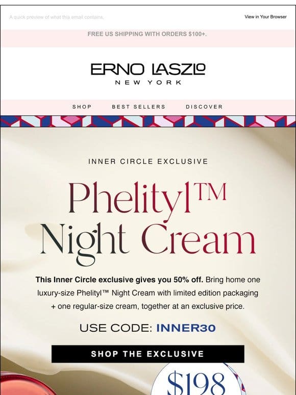 50% Off Our Iconic Night Cream