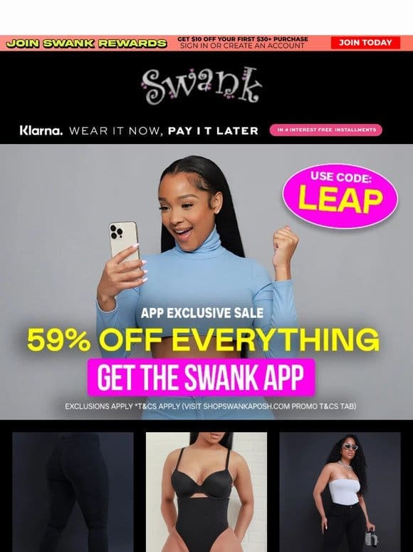 59% OFF Leap Year Sale， Exclusive to You!
