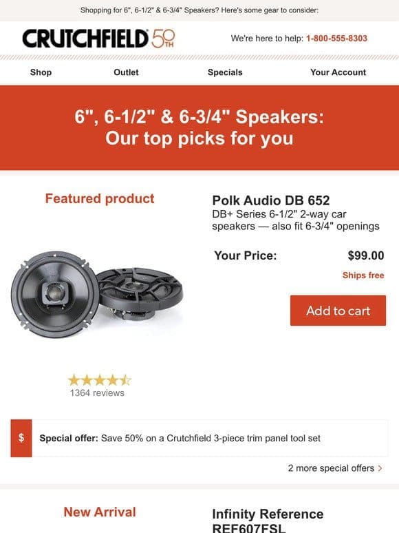 6″， 6-1/2″ & 6-3/4″ Speakers: Our top picks