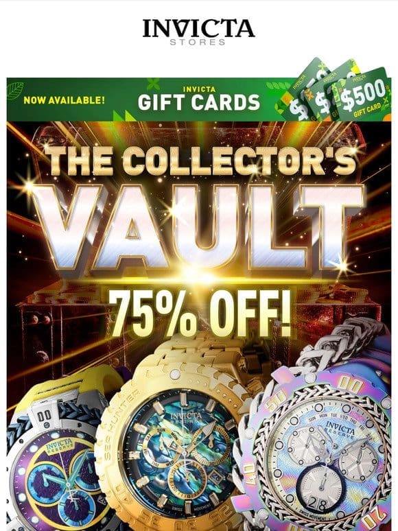 75% OFF Enter The COLLECTOR’S VAULT❗️
