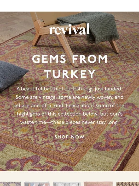 750 new Turkish rugs