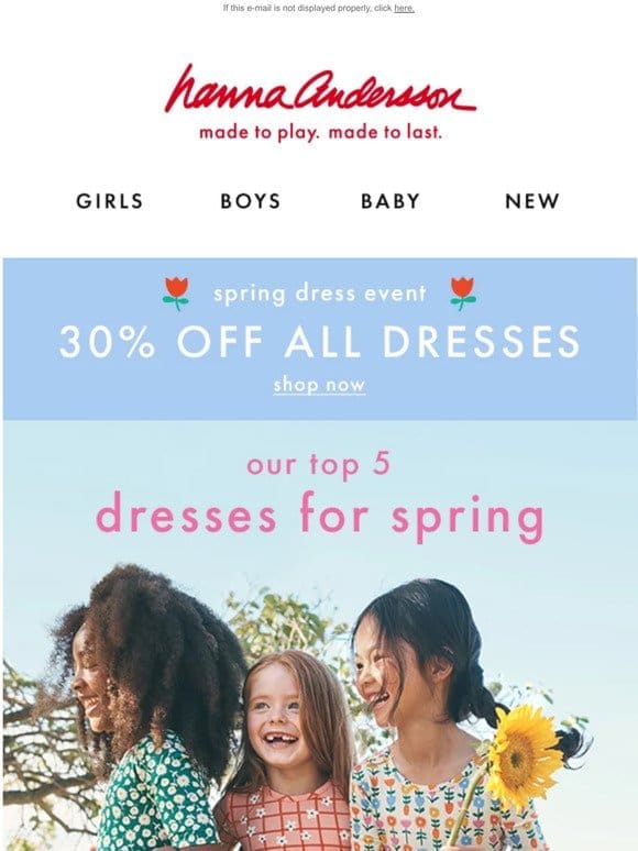 A Dress For Every Occasion + 30% Off