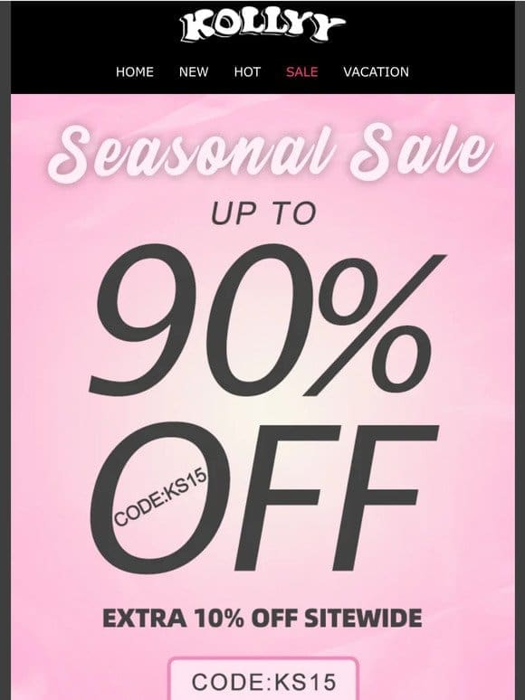 A Sale UP TO 90% OFF