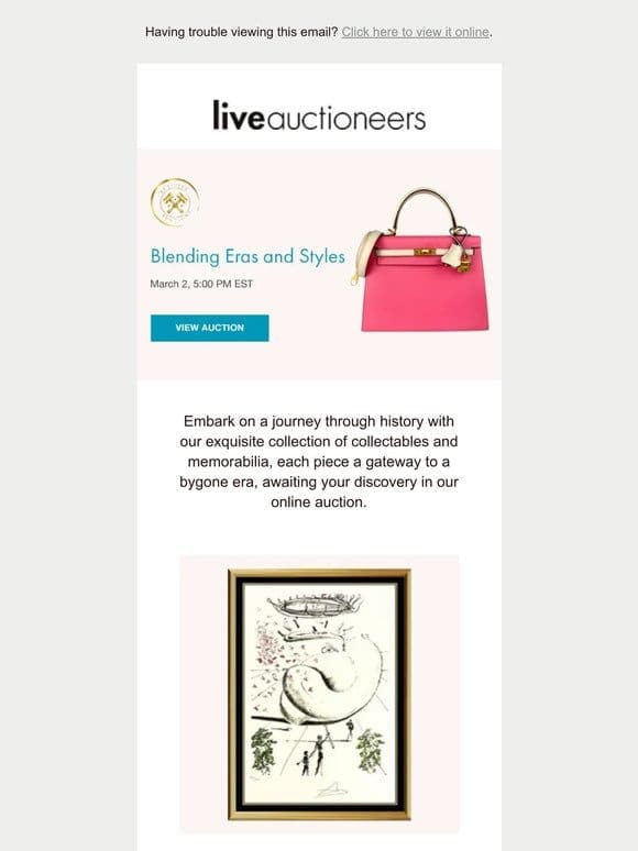 Activity Auctions | Blending Eras and Styles