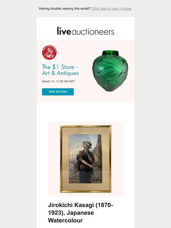 Antiques Online Auctions | The $1 Store – Art & Antiques