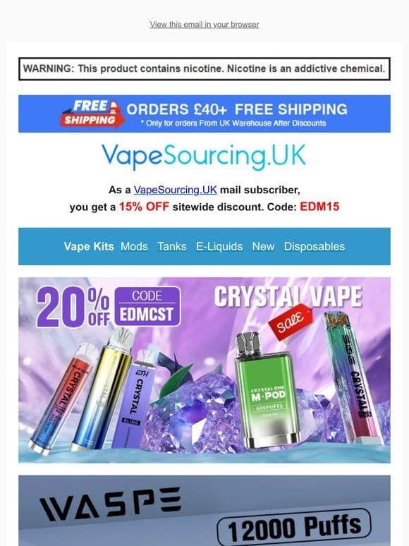 Any 3pcs 7500 Puffs Vape Only £18.99