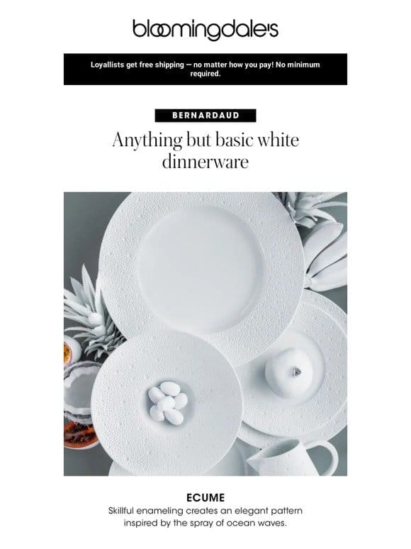 (Anything but) basic white dinnerware