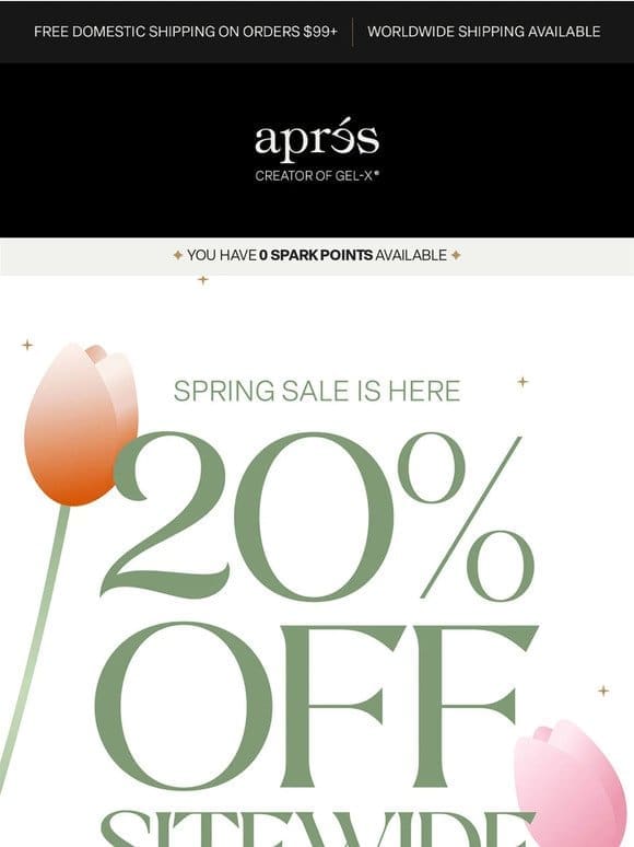 Aprés Spring Sale Starts Now!