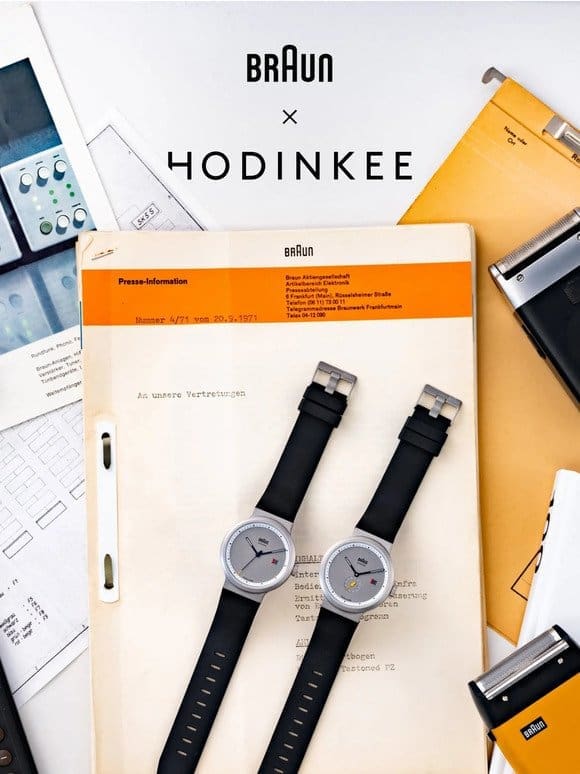 Available Now: Braun × Hodinkee