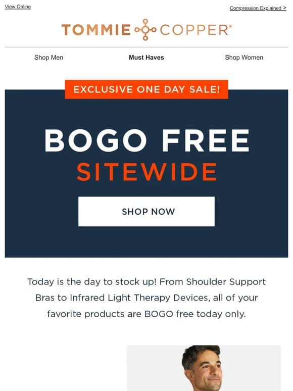 BOGO Free Sitewide for ☝️ Day Only